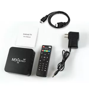 MXQ Pro 4K Android 7.1 5G Smart TV Box 8G Quad Core 2,4 GHz WiFi Media Player USA - Bild 1 von 7