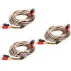  Set of 3 Car Audio Wire Sound System Subwoofer Cable Electric
