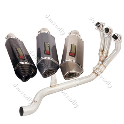 For Triumph Trident 660 Tiger Sport 2022 2023 Exhaust Header Pipe + 51mm Muffler - Изображение 1 из 4