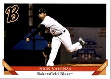 2015 Bakersfield Blaze Grandstand #26 Nick Valenza Scottsdale Arizona AZ Card