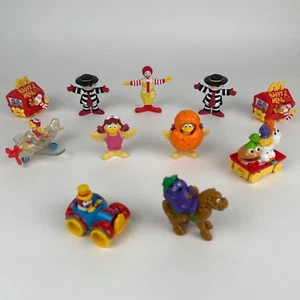 Lot of 11 Vintage McDonalds Happy Meal Toys Ronald Hamburglar Grimace Birdie - Picture 1 of 17