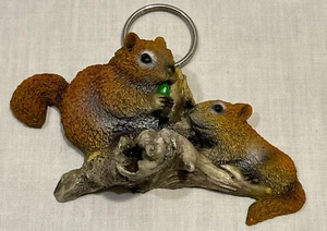 LLAVERO ARDILLA DE GOMA 3D DE COLECCIÓN NUEVO STOCK ANTIGUO - Imagen 1 de 2