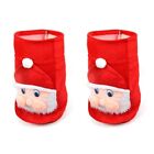  2 Pc Santa Backpack Claus Holiday Gifts Bags Giant Christmas Sack Earth Tones