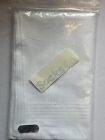 MEN'S 100% PURE COTTON SOLID WHITE HANDKERCHEIFS ( 12 PACK)  KING SIZE 22' INCH