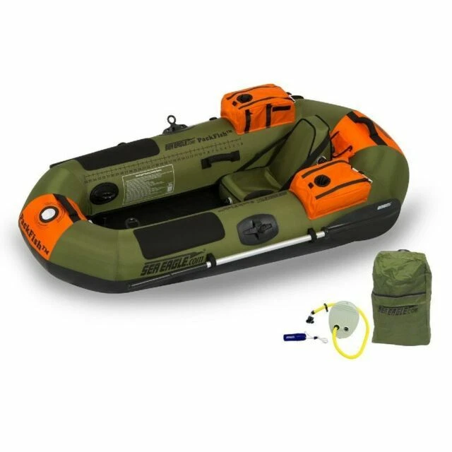 Sea Eagle PackFish Deluxe Inflatable Angler Kayak - Green