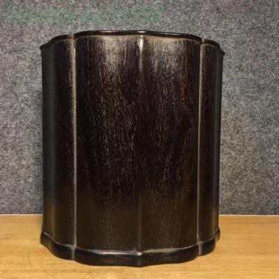 Estátua vaso lápis vaso esculpido em sândalo vermelho dinastia antiga chinesa 8"" - Imagem 1 de 4