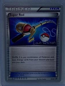 Tarjeta de Pokémon Super Rod 20/20 Holo rara casi nueva - Campeonato Mundial 2013 Ian Whiton - Imagen 1 de 2