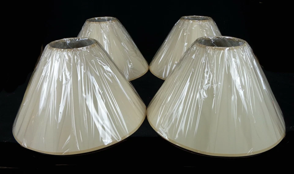 (4) NEW - LAMPSHADE - LAMP SHADE - LAMP SHADES - 16 x 10 x 5" w/ SPIDER FITTER  - Image 1 of 4