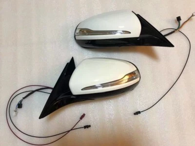 Espejo retrovisor puerta lateral coche 2 piezas para Mercedes Benz clase S W222 S400 S450 S500 blanco Foto 1 de 4