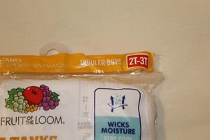 Fruit of the loom toddler boys tanks undershirt 5 in pack NWT - Picture 1 of 2