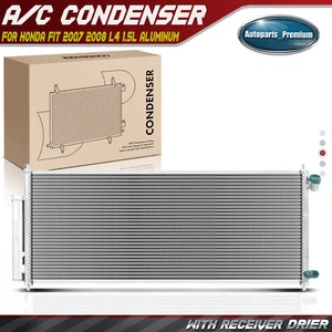 AC Condenser Air Conditioning w/ Receiver Drier for Honda Fit 2007 2008 L4 1.5L - Picture 1 of 8