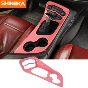 Interior Big Gear Shift Panel Cover Trim Bezel for Dodge Challenger 2015+ Pink - Picture 1 of 9