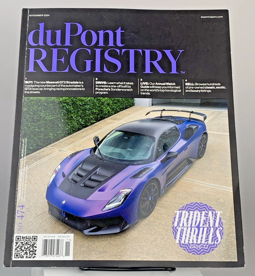 DuPont Registry Magazine NOVEMBER 2024 BRAND NEW Issue No. 474 NEW - Image 1 of 1