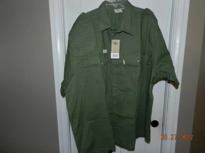 TAG SAFARI Mens Shooter Short Sleeve Moss Shirt (MS-041S/S-P867-3XL) - Image 1 of 3