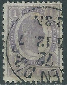 1896 AUSTRIA IMPERO AUSTRIACO USATO EFFIGIE 1 G - RD32-8 - Picture 1 of 1