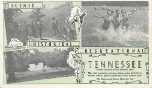 Tennessee Thanks You For Visiting The New York Worlds Fair 1939 Postcard - Picture 1 of 2
