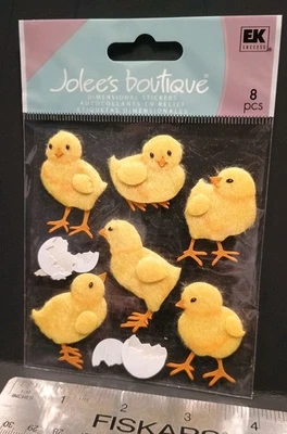 Jolees Boutique Sticker Pack 1 Sheet Scrapbooking EK Success BABY CHICKS - Image 1 of 3