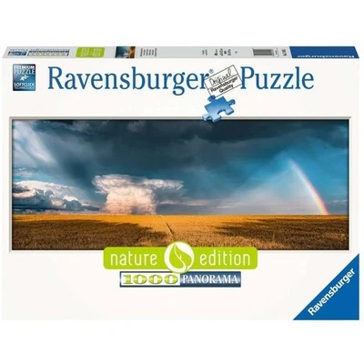PUZZLE ravensburger 1000 PEZZI panorama CAMPI DOPO LA TEMPESTA di 98 x 37,5 cm N - Immagine 1 di 2