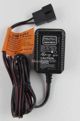 Cargador de batería Fisher Price Power Wheels modelo 00801-1781 6V 350mA OEM Foto 1 de 4