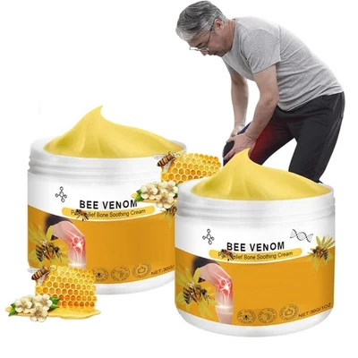 Bienengift Gelenkcreme, 2 Stück Bienengiftsalbe, Bee Venom Joint Relief Gel, ... - Bild 1 von 4
