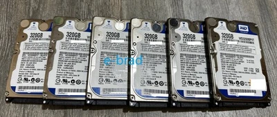 Lot de 6 disques durs Western Digital 2,5" 320Go SATA WD3200BPVT - Photo 1/2