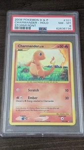 Pokémon Charmander 2008 #101/100 PSA 8 casi nuevo-como nuevo Stormfront Holo raro calificado - Imagen 1 de 2