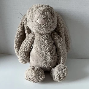 Jellycat Old Style Bashful Bunny Beige Bunny With Whiskers 12” - Picture 1 of 13