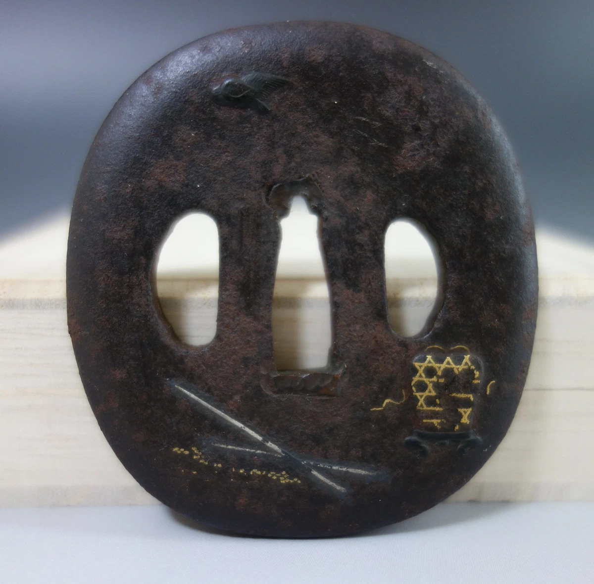 Iron 主1850-1899 年日本刀镡| eBay