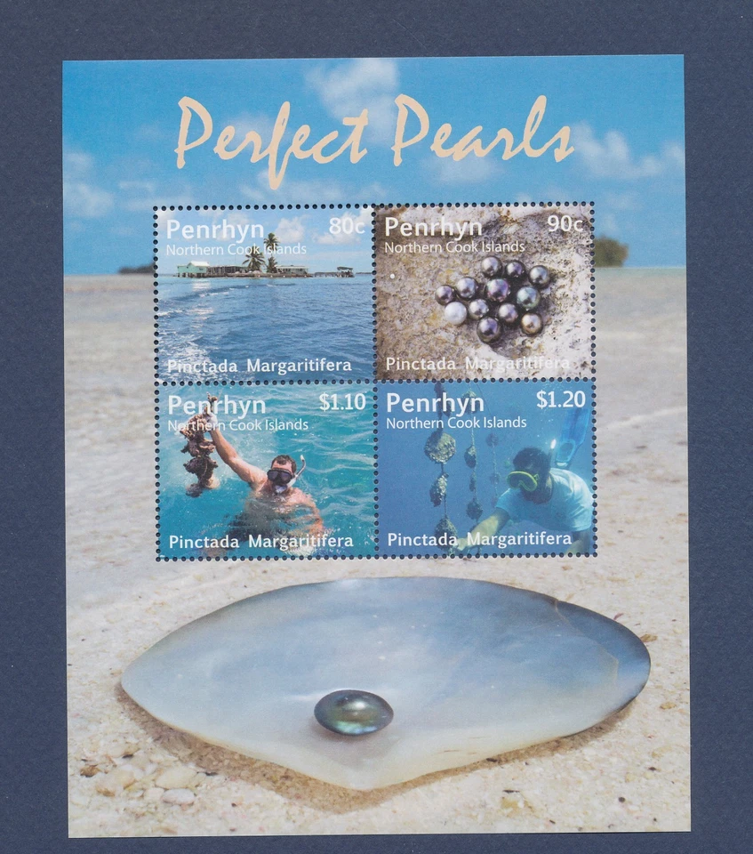 PENRHYN - Scott 485 - MNH S/S - perlas - vida marina - 2011 Foto 1 de 1
