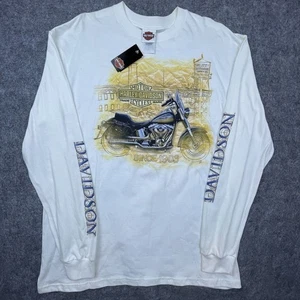 Harley Davidson Shirt XL White Joshua Tree Hutchins Yucca Valley California - Picture 1 of 9