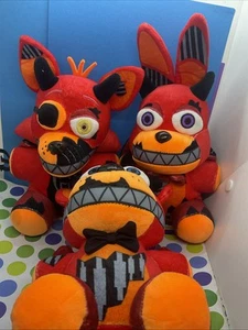5 Nights at Freddy's FNAF DEVIL FREDDY BONNIE, FOXY LOT 3 PLUSH XSMART - Picture 1 of 2
