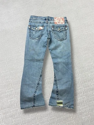 True Religion Jeans Womens Size W28 L27 Blue Designer Urban Y2K 90s 2000s Denim - Image 1 of 4