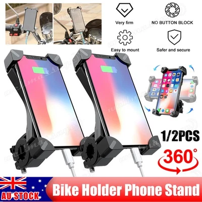 360° Rotation Bike Phone Holder Handlebar Mount for Motorcycle Bicycle MTB AU - image 1 of 4