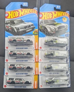 HOT WHEELS 2025 ZAMAC VOLVO 240 DRIFT WAGON & JAGUAR XJC V12 COUPE Q CASE Lot - Picture 1 of 8
