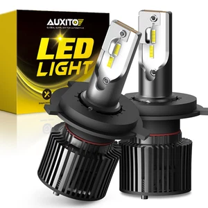 2X H4 9003 CSP LED Headlight Hi Kit Lo Bulb Beam 6000K Super Xenon White X1 - Picture 1 of 12