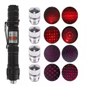 Puntatore Laser 30 Miles ROJO Penna Regolabile 1mw 18650 Batteria Luce RED/* - Zdjęcie 1 z 16