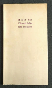RECIT (Edmond Jabes) Fata Morgana 1982 - Bild 1 von 7
