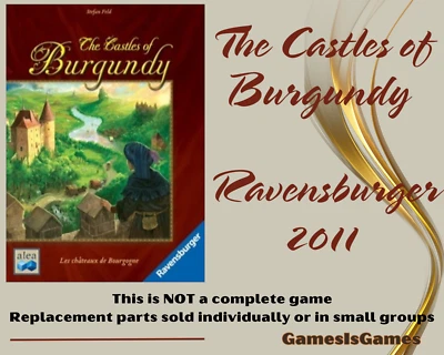 Piezas de juego de mesa: CASTILLOS DE BORGOÑA, Ravensburger, 2011, repuestos Foto 1 de 2