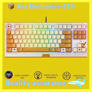 Razer x Pokémon Eevee Blackwidow TKL Wired Mechanical Keyboard Mouse Combo - Picture 1 of 7