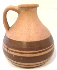Brocca fatta a mano brocca vino rustica ceramica non smaltata vaso gres - Foto 1 di 6