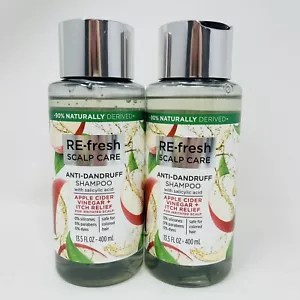 2 x Re-Fresh Scalp Care Anti-Dandruff Shampoo Apple Cider Vinegar Itch Relief - Picture 1 of 7