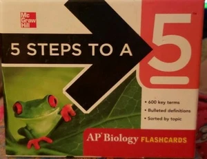 5 Steps to a 5 on the Advanced Placement Examinations ~ Flashcards ~ AP BIOLOGY - Imagen 1 de 4