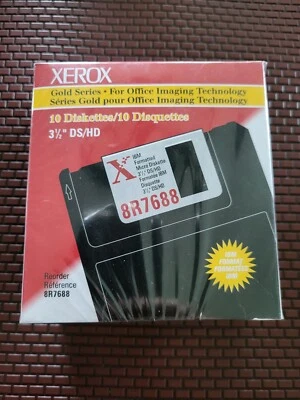 Xerox Gold Series Diskette 3.5"  10 Diskettes- NEW Factory Sealed  - Image 1 of 3