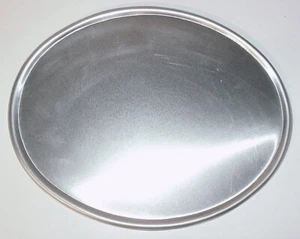 SMALL ALUMINUM OVAL NUMBER PLATE 9.5"x7.5" CROSS ENDURO SCRAMBLER CAFE RACER - Picture 1 of 3