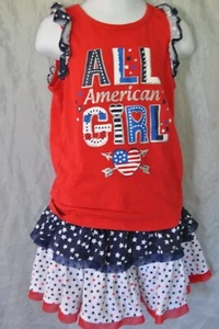 Girls Skirt by Star 5T/NP5 Red,White & Blue in color with shorts under  RN 52469 - Picture 1 of 12