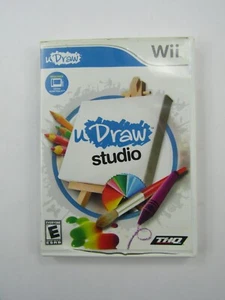 U Draw Studio Nintendo Wii Video Game THQ Art CIB Complete - Picture 1 of 6