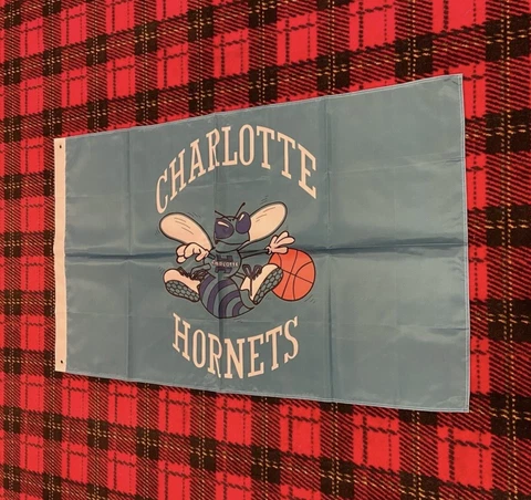 Brand New Charlotte Hornets flag 3 foot by 5 foot Cover