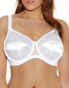 NWT Elomi Cate Embroidered Full Cup 4030 Bra White 42I (US)/ 42G (UK) - Picture 1 of 3
