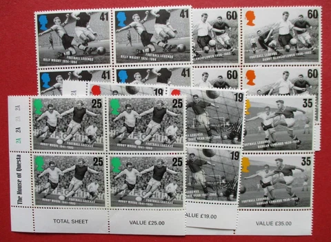 SG1925-SG1929 1996 Football Soccer Questa Cylinder Block 1A Great Britain UK MNH Cover