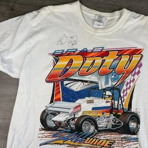 2000 Brad Doty Stanton #75 Vintage World of Outlaws Sprint Car T-Shirt Signed - Picture 1 of 18